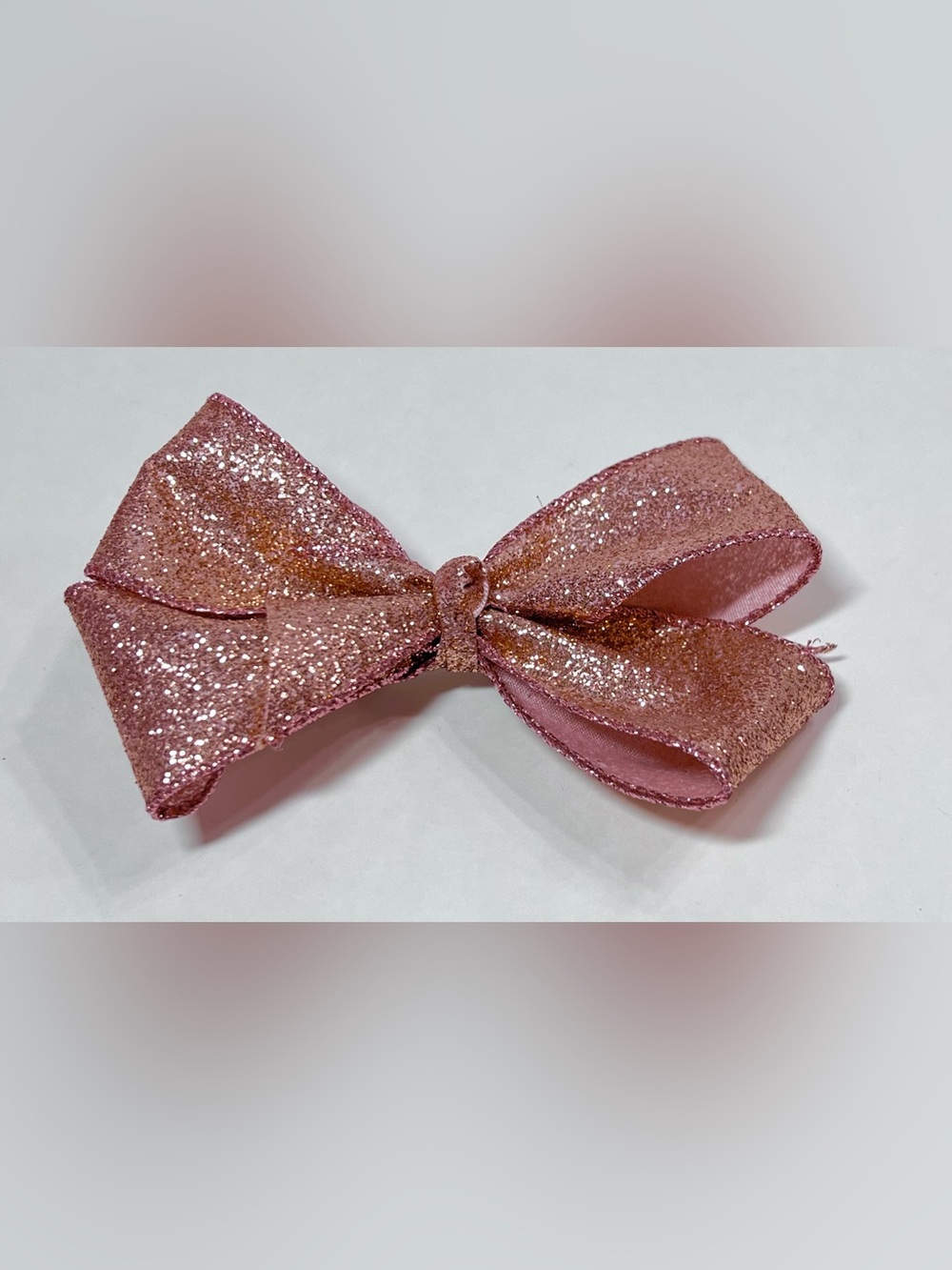 Pink Glitter Hair Bow